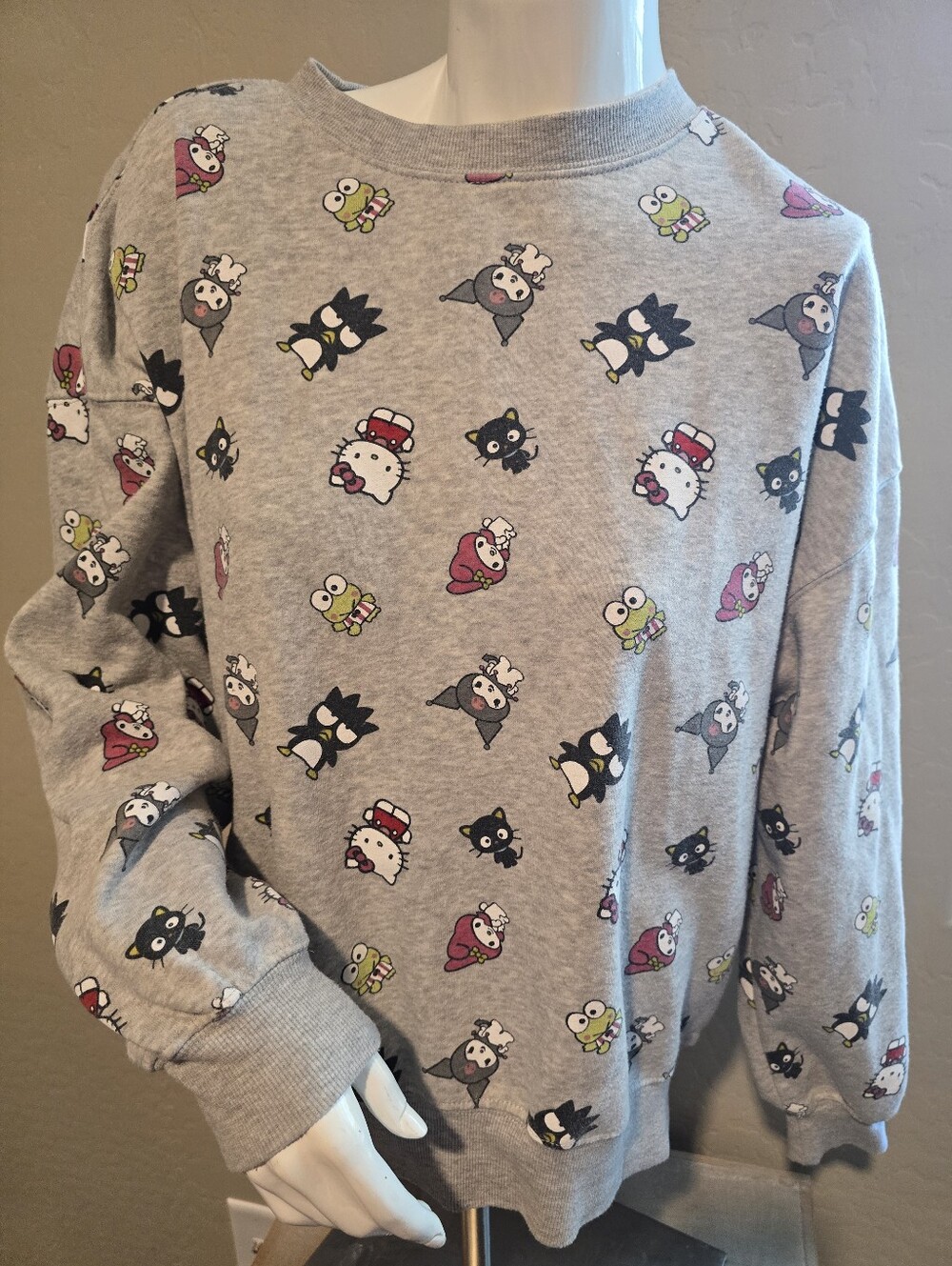 Hello Kitty And Friends Grey Fleece Sweatshirt